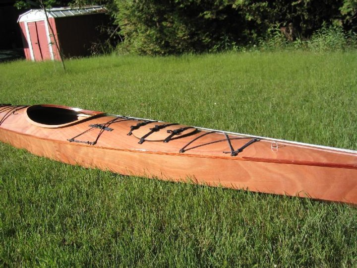 Completed kayak